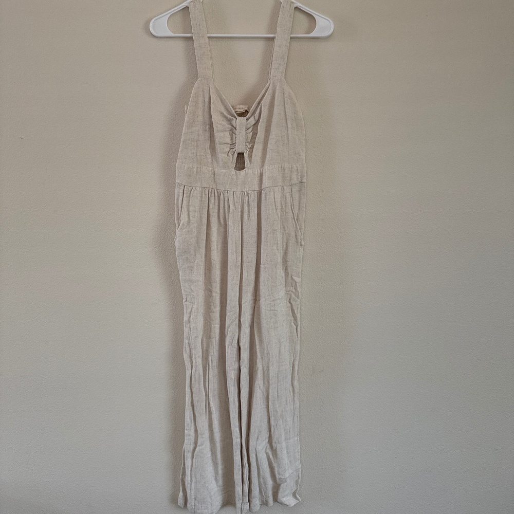 Cream Jumpsuit